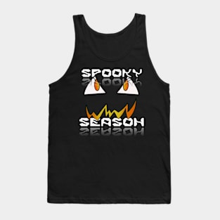 Jack O Lantern Face - Halloween Costume - Fire Orange Tank Top